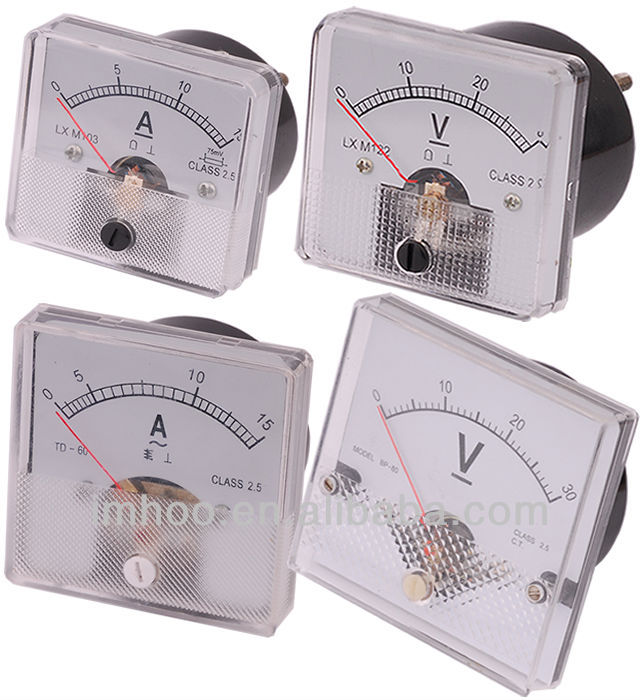 Analog Panel Ammeter 45×45 product image showing front panel display