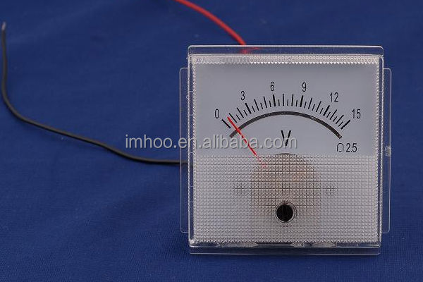 Panel Voltmeter Indicator 60×60 showing front panel design and measurement display